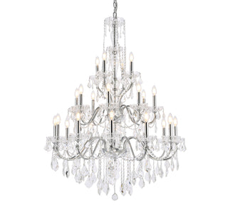 St. Francis 24 light Chrome Chandelier Clear Royal Cut Crystal