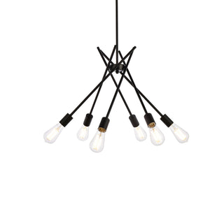 Lucca 23 inch pendant in black