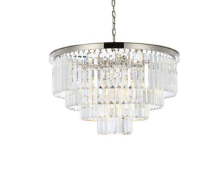 Sydney 17 light polished nickel Chandelier Clear Royal Cut Crystal