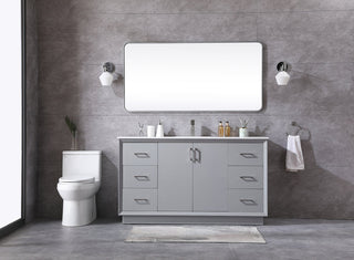 60 Inch SIngle Bathroom Vanity In Grey