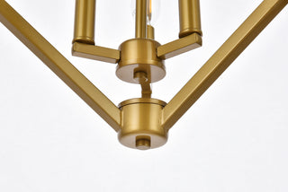 Irina 3 lights pendant in brass