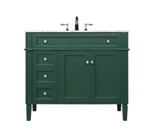 40 inch Single bathroom vanity in green