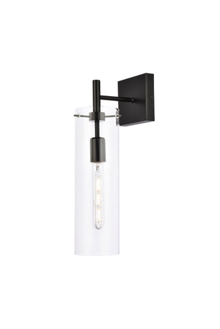 Savant 1 light black wall sconce