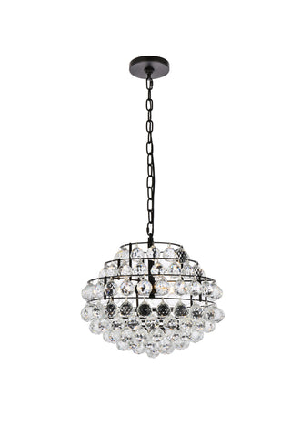 Savannah 16 inch pendant in black