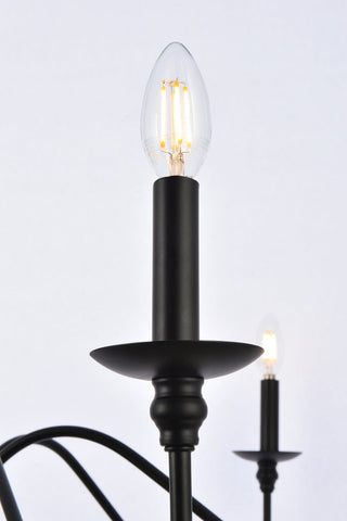 Rohan 42 inch chandelier in matte black