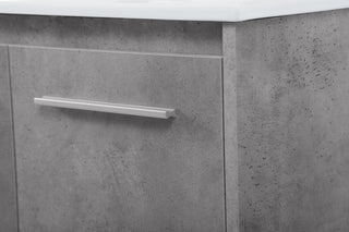 40 inch  Single Bathroom Floating Vanity in Concrete Grey