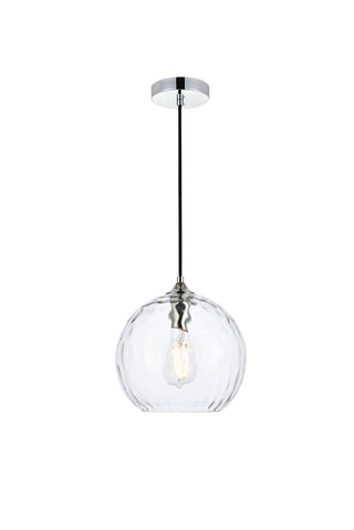 Cashel 10 inch light chrome pendant