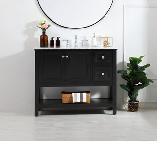 42 in. Single bathroom vanity set in Black