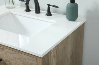 30 inch Single bathroom vanity in natural oak