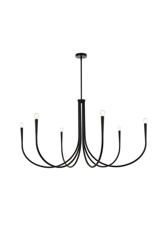 Layne 55 inch chandelier in Black