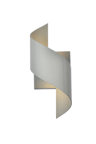 Raine Integrated LED wall sconce  in silver