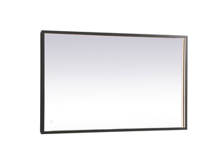 Pier 24x40 inch LED mirror with adjustable color temperature 3000K/4200K/6400K in black