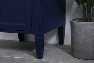 18 inch Single bathroom vanity in blue