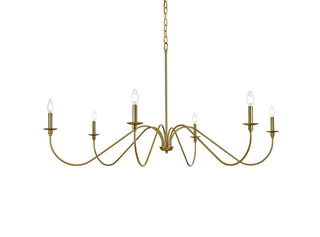 Rohan 54 inch chandelier in Satin Gold