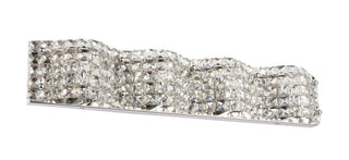 Ollie 4 light Chrome and Clear Crystals wall sconce