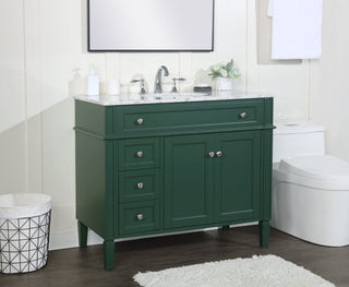 40 inch Single bathroom vanity in green