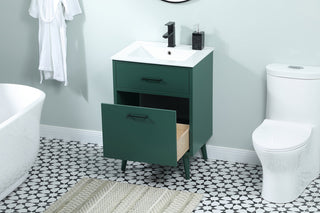 24 inch bathroom vanity in Green