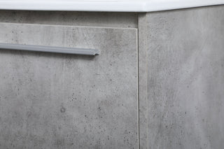 30 inch  Single Bathroom Floating Vanity in Concrete Grey