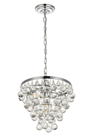 Kora Collection Pendant D13 H10.9 Lt:3 Chrome Finish