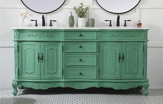 72 inch double bathroom vanity in vintage mint