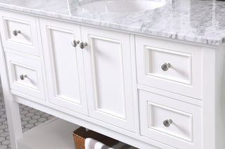 48 in. Single bathroom vanity set in White