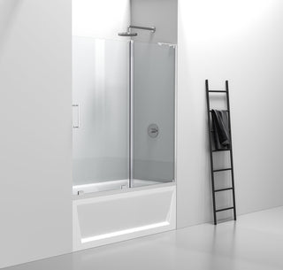 Frameless tub door 60 x 60 Polished Chrome