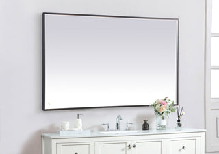 Pier 36x60 inch LED mirror with adjustable color temperature 3000K/4200K/6400K in black