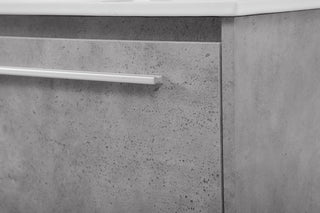 40 inch  Single Bathroom Floating Vanity in Concrete Grey