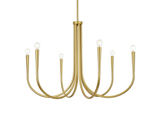 Layne 36 inch chandelier in Brass