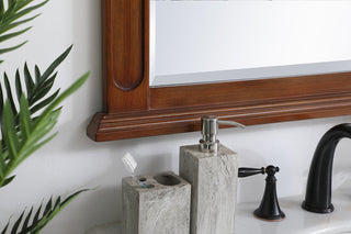 Wood frame mirror 32 inch x 36 inch in Teak