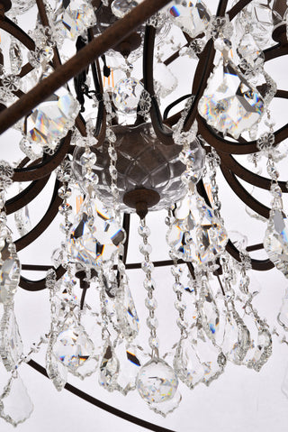 Geneva 18 light Rustic Intent Chandelier Clear Royal Cut crystal