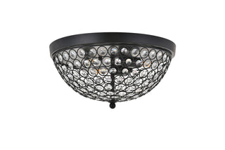 Taye 3 light Matte Black Flush Mount