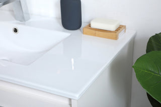 36 inch  Single Bathroom Floating Vanity in White