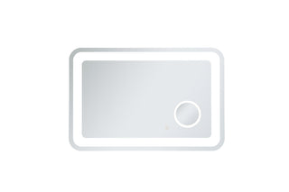 Lux 24in x 36in Hardwired LED mirror with magnifier and color changing temperature 3000K/4200K/6000K