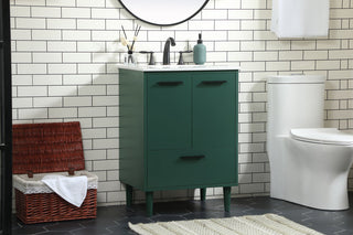 24 inch bathroom vanity in Green