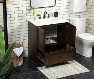 30 inch Single bathroom vanity in expresso