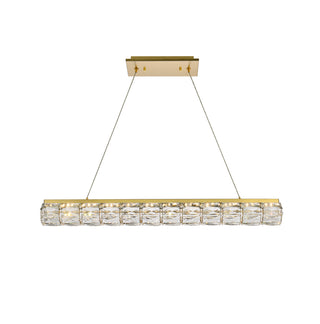 Valetta 36 inch LED linear pendant in gold