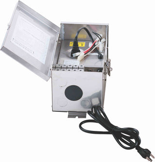 LOW VOLTAGE LANDSCAPE TRANSFORMER 300W, 120V, STAINLESS STEEL,INPUT: 120VOUTPUT: 0V-12V-13V-14V-15V,ETL LISTED, TIMER/PHOTOCELL ADAPTABLE,5 YEARS WARRANTY