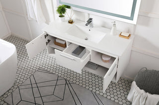 48 inch  Single Bathroom Floating Vanity in White