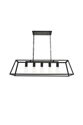 Resolute 5 light black Pendant