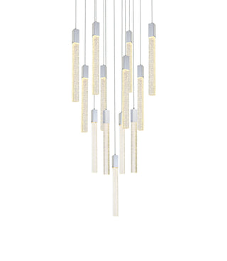 Weston 13 lights pendant in chrome