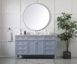 60 inch Single bathroom vanity in grey