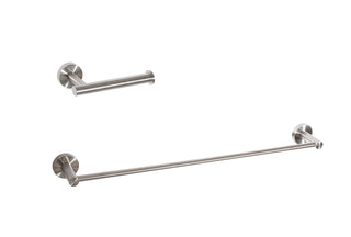 Alma 2-Piece Bathroom Hardware Set in Brushed Nickel