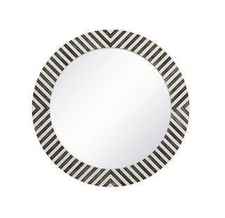 Round mirror 28 inch in Chevron