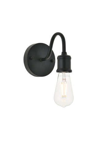 Serif 1 light black Wall Sconce