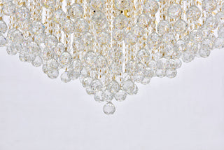 Toureg 20 light Gold Chandelier Clear Royal Cut Crystal