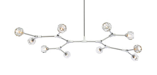 Zayne 10 Light Pendant in Chrome