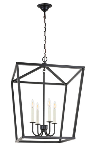 Maddox 4 light Black pendant