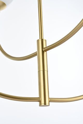 Nyomi 42 inch chandelier in Brass