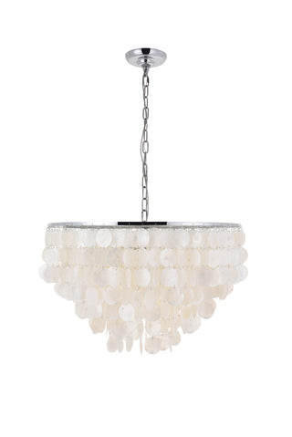 Selene 6 light Chrome Pendant